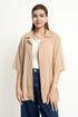 The Khaki Loose Fit Cuban Collar Shirt